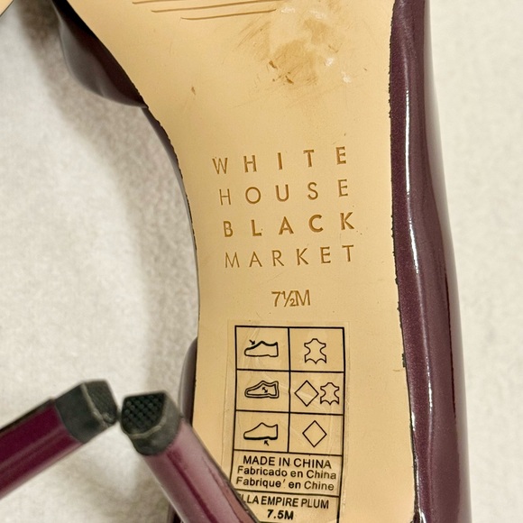 Plum Patent Leather Heels Women’s Size 7.5M - Picture 9 of 11